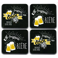 4 Dessous de verre ORIGINALE BIÈRE COOL