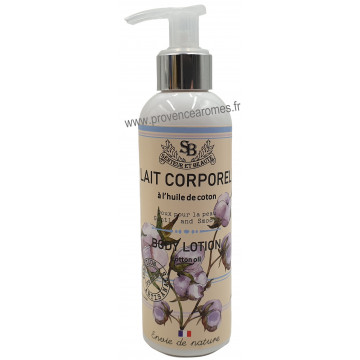 Lait corporel à l'huile de coton 200 ml Un été en Provence