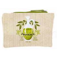 Pochette coton HUILE D'OLIVE SUPÉRIEUR DE PROVENCE fond beige