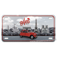 Magnet métal Paris 2CV (deux chevaux)