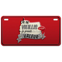 Magnet métal JE NE VIEILLIS PAS JE PRENDS DE LA VALEUR