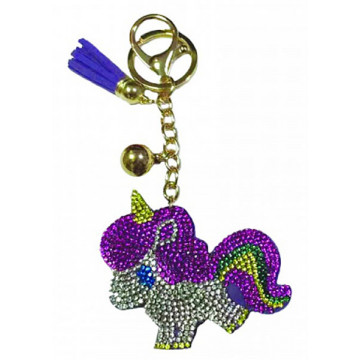 Porte clés LICORNE porte-clé strass