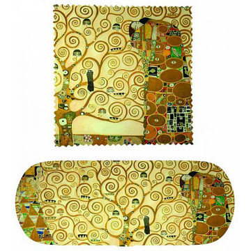 Boîte étuis à lunettes et chiffonnette ARBRE DE VIE Gustav Klimt