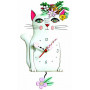 Horloge Chat MINETTE COQUETTE à balancier Allen designs