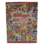 Boîte haute métal Kellogg's The ORIGINAL patchwork publicitaire rétro vintage collection