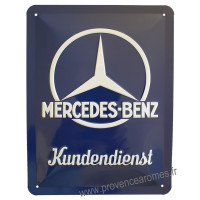 Plaque métal MERCEDES-BENZ 20 x 15 cm déco rétro vintage