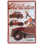 Plaque métal 2 CV 6 Charleston 30 x 20 cm déco rétro vintage