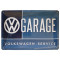 Plaque métal Volkswagen Garage 30 x 20 cm déco rétro vintage