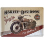 Plaque métal Harley Davidson 750 flathead 30 x 20 cm déco rétro vintage