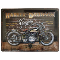 Plaque métal Harley Davidson 1933 V-Twins 40 x 30 cm déco rétro vintage
