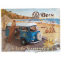Plaque métal Volkswagen Bus Surf Coast 40 x 30 cm déco rétro vintage