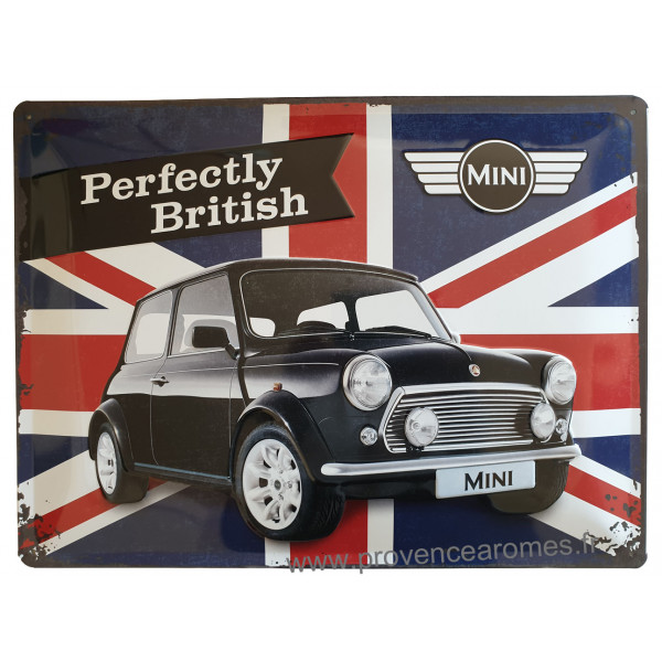 Plaque Décorative Métal Morris Mini Minor - 20x30 Cm, Rétro - Pour Mur, Garage - Cadeau Fan Automobile