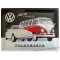 Plaque métal Volkswagen Van et Coccinelle 40 x 30 cm déco rétro vintage