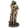 Statuette LES AMANTS 27 cm effet bronze