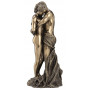 Statuette LES AMANTS 27 cm effet bronze