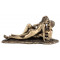 Statuette LES AMANTS allongés 12 cm effet bronze