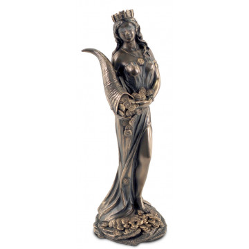 Statuette DÉESSE DE LA FORTUNE 18 cm effet bronze