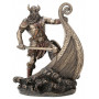 Statuette GUERRIER VIKING 24 cm effet bronze