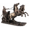 Statuette CHAR ROMAIN 25 cm effet bronze