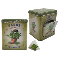 Sauge tisane de Provence Boîte distributrice déco rétro Esprit Provence