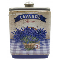 Lavande tisane de Provence Boîte empilable déco rétro Esprit Provence