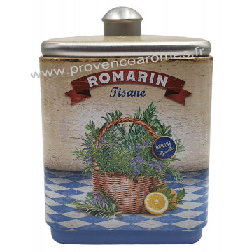 Romarin tisane de Provence Boîte empilable déco rétro Esprit Provence