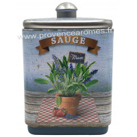 Sauge tisane de Provence Boîte empilable déco rétro Esprit Provence