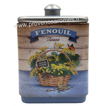 Fenouil tisane de Provence Boîte empilable déco rétro Esprit Provence