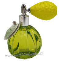 Eau de toilette VERVEINE CITRONNÉE 60 ml flacon facettes rétro avec poire Esprit Provence