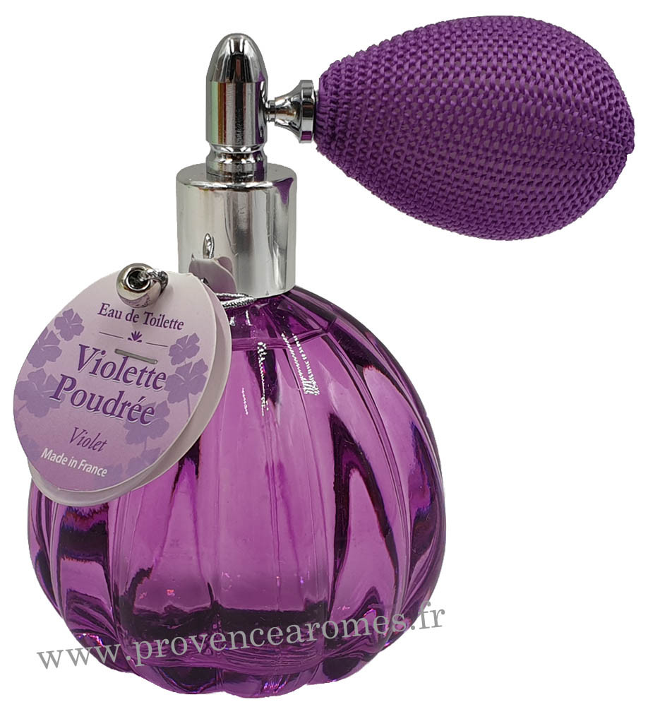 Eau de toilette VIOLETTE POUDR E 60 ml flacon facettes r tro avec