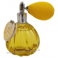 Eau de toilette MIMOSA EN FLEURS 60 ml flacon facettes rétro avec poire Esprit Provence