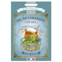 Sel de Camargue aux Herbes de Provence 120 gr Recharge pour Boîte saupoudreur déco rétro Esprit Provence