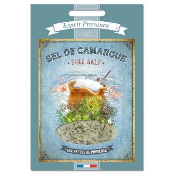 Sel de Camargue aux Herbes de Provence 120 gr Recharge pour Boîte saupoudreur déco rétro Esprit Provence