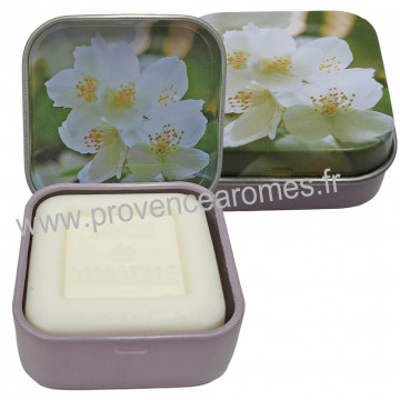 Boîte et savon d'invité Jasmin déco fleurs de jasmin Esprit Provence