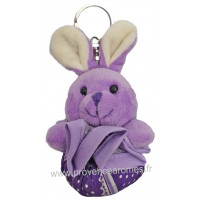 Porte-clés Lapin pochon fleurs de Lavandin de Provence modèle 2 Esprit Provence