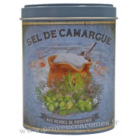 Sel de Camargue aux Herbes de Provence Boîte saupoudreur déco rétro Esprit Provence