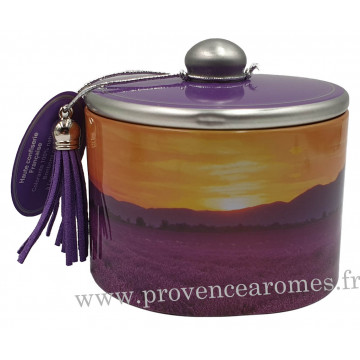 Boîte de bonbons à la lavande fine de Provence déco Sillons Couché de Soleil Esprit Provence