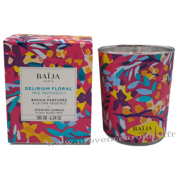 Bougie parfumée Iris Patchouli Baïja Delirium Floral collection