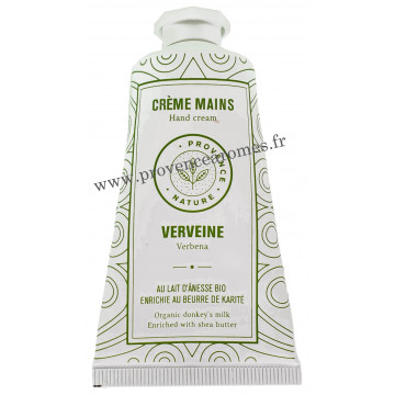 Crème mains Verveine au LAIT D'ÂNESSE Bio 50 ml