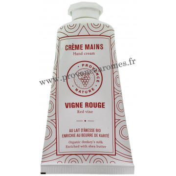 Crème mains VIGNE ROUGE et LAIT D'ÂNESSE Bio 50 ml