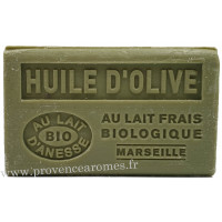 Savon Huile d'olive et lait d'ânesse frais Bio 125 gr