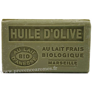 Savon Huile d'olive et lait d'ânesse frais Bio 125 gr