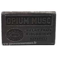 Savon Opium musc au lait d'ânesse frais Bio 125 gr