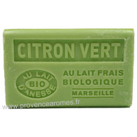 Savon Citron vert au lait d'ânesse frais Bio 125 gr