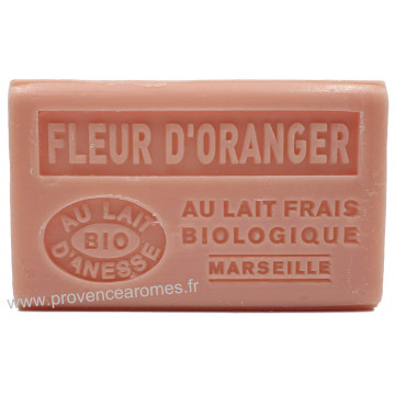 Savon Fleur d'oranger au lait d'ânesse frais Bio 125 gr