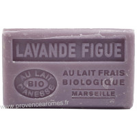 Savon Lavande Figue au lait d'ânesse frais Bio 125 gr