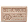 Savon Noix de Coco au lait d'ânesse frais Bio 125 gr