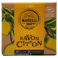 SAVON DE MARSEILLE CITRON Tadé 100 g CERTIFIÉ COSMOS NATURAL