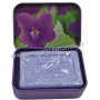 Boîte et savon 60 g Violette déco violettes Esprit Provence