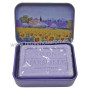 Boîte et savon 60 g Lavande déco Paysage Lavande tournesol Esprit Provence